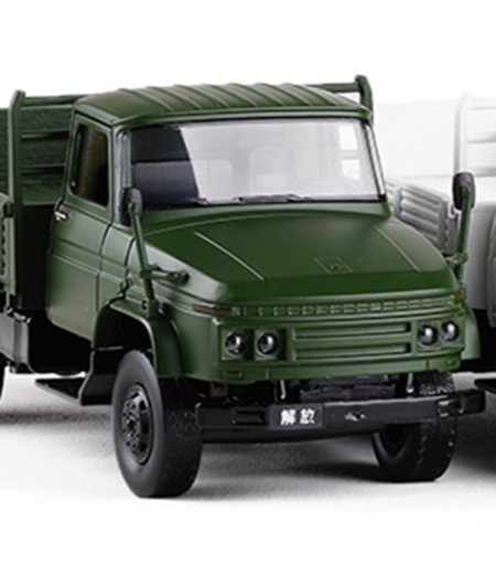 1:36 解放运输车卡车模型军事 合金车模金属汽车模型摆设收藏