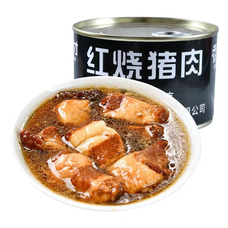 藏邮鲜 红烧猪肉罐头即食家庭应急500克