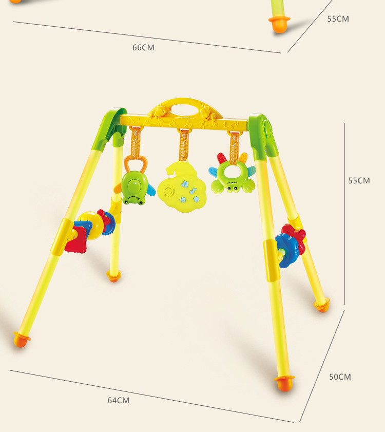 婴儿健身架玩具宝宝新生儿带音乐早教儿童健身器0-1岁3-6-12个月