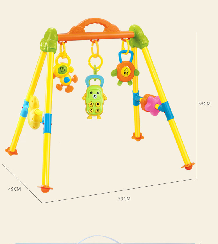 婴儿健身架玩具宝宝新生儿带音乐早教儿童健身器0-1岁3-6-12个月