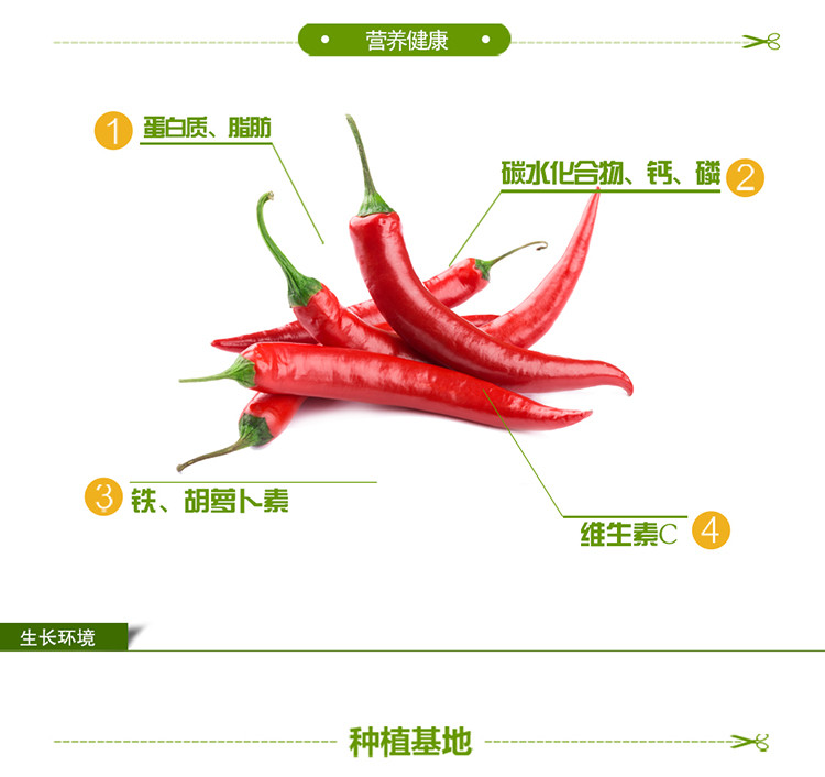 【邮乐 酒泉馆】西部特产 大基地AD烘干脱水蔬菜-干辣椒 180克*2袋