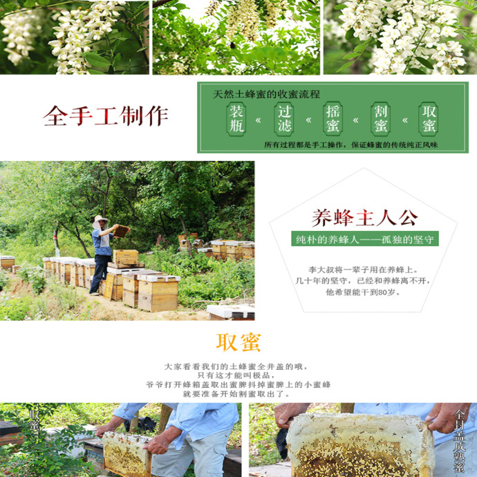 【邮乐 天水馆】原生态蜂蜜 500g/瓶