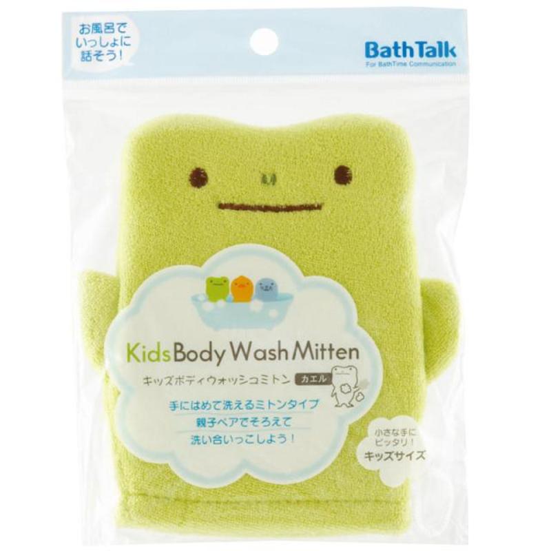 日本进口  小久保KOKUBO卡通洗浴手套洗澡巾搓澡手套洗浴擦（海豹） 跨境电商产品，日本直接采购
