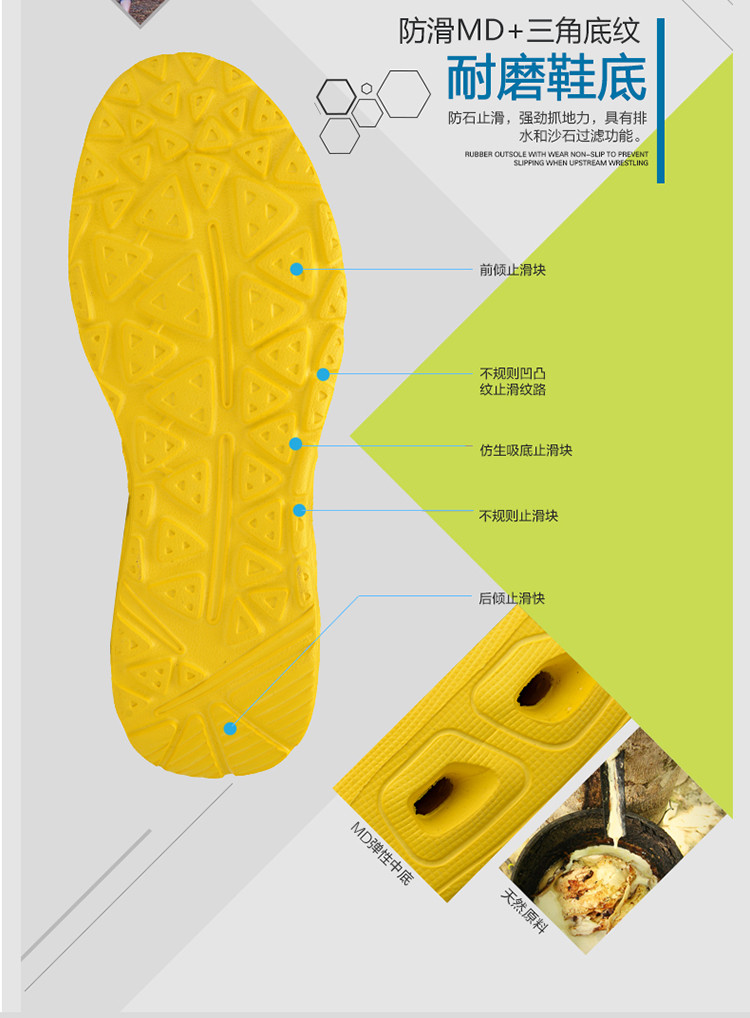 锐力克 夏季新款减震速干溯溪鞋男女鞋情侣轻便透气跑步鞋户外休闲徒步鞋 7H-XBX6