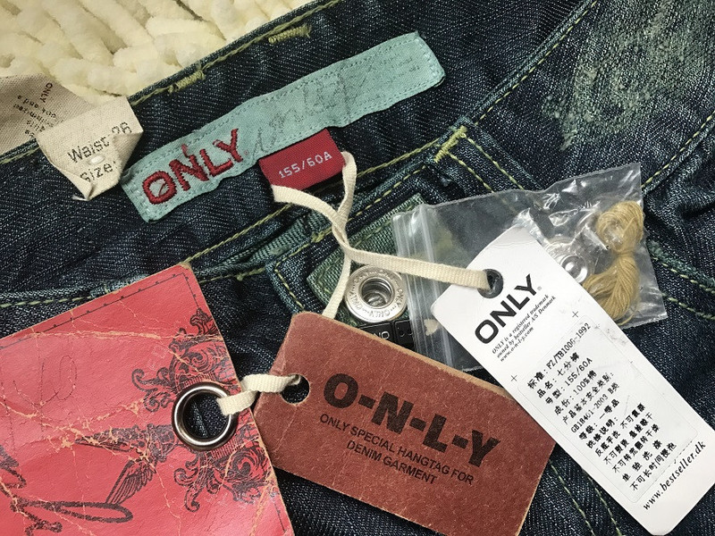 【小码清仓】女式ONLY专柜正品七分牛仔裤