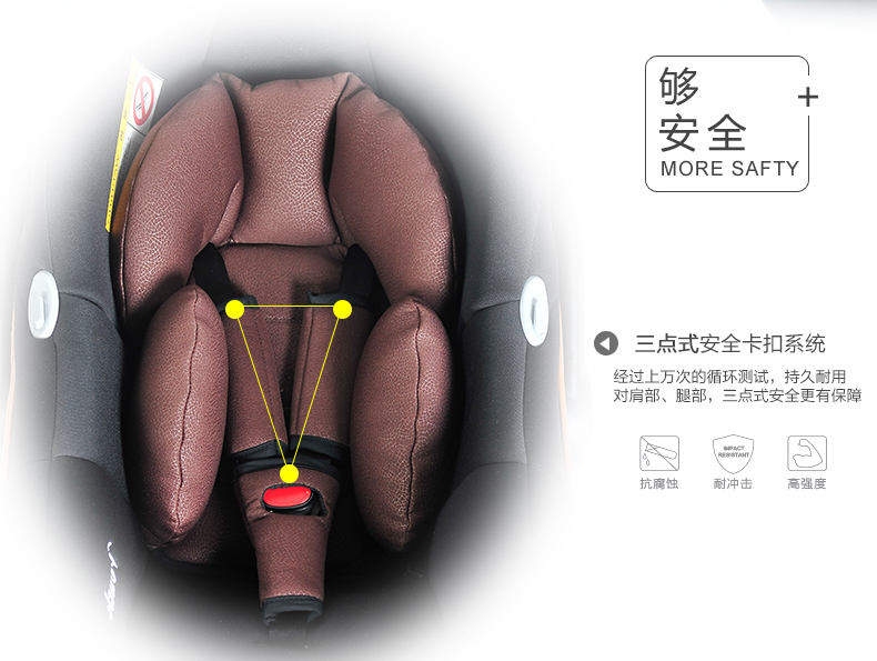 POUCH婴儿提篮新生儿汽车安全座椅婴幼儿车载睡篮大空间3C认证Q17