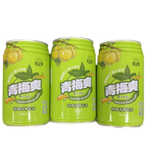 【达邮优品】洱宝 青梅爽 318ml*3