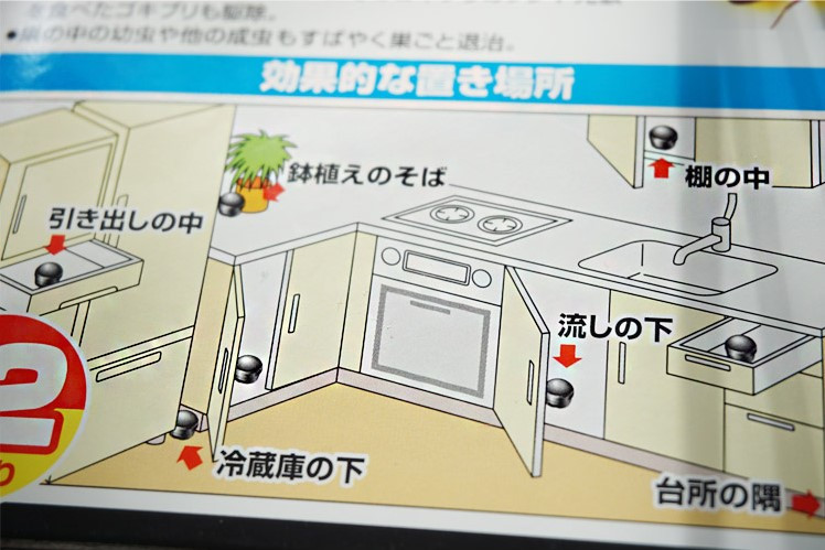 日本ARS安速小黑帽环保无毒灭蟑螂药无味除小强小黑屋12枚