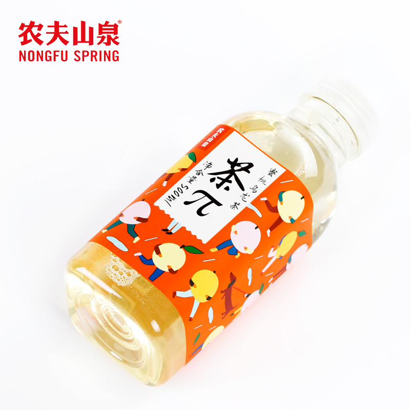 C34农夫山泉 茶π（茶派） 蜜桃乌龙茶 500ml 1瓶