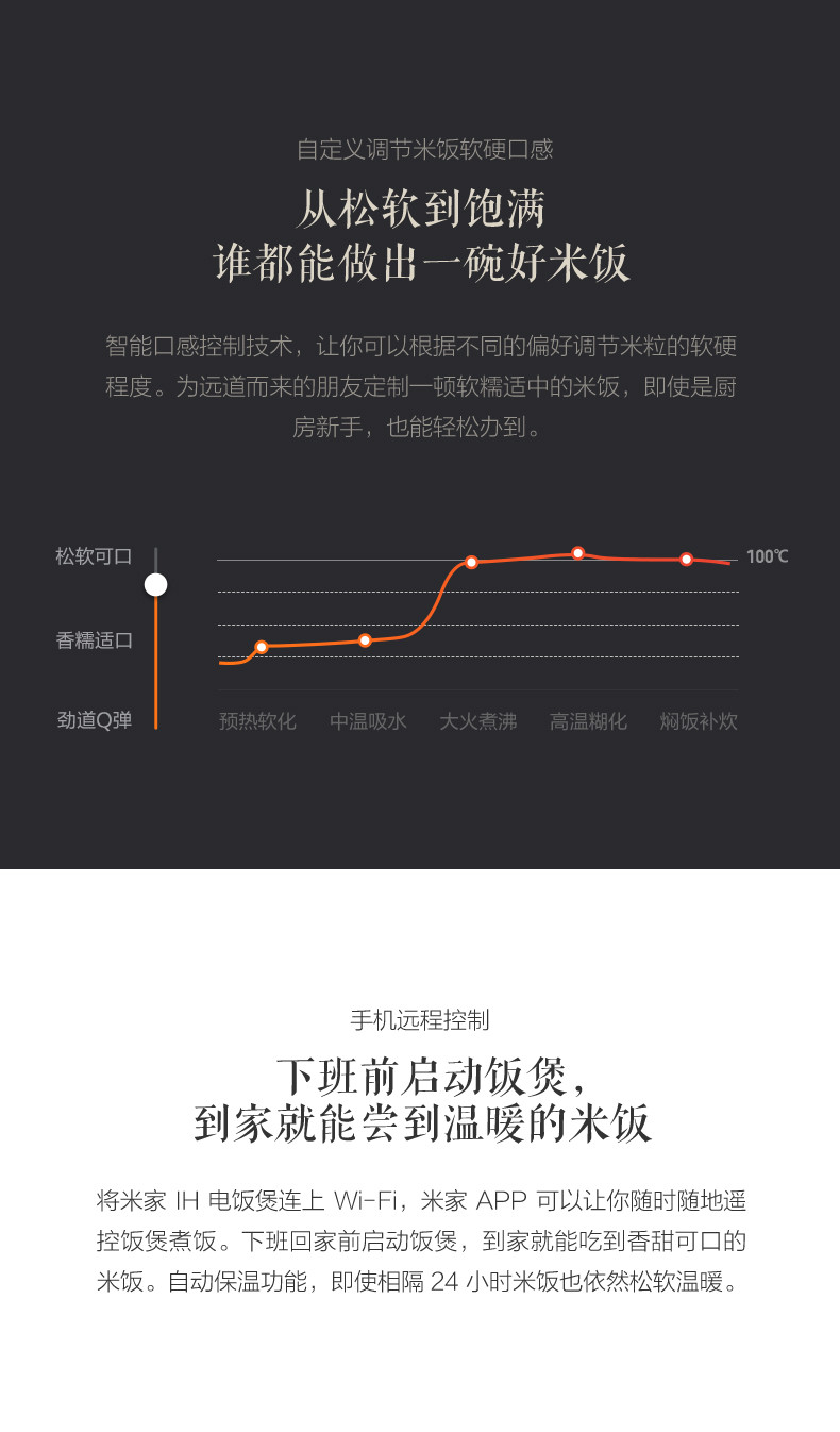 小米/MIUI 米家电饭煲3L 官方正品 3-4人家用小型全自动智能IH小米电饭煲