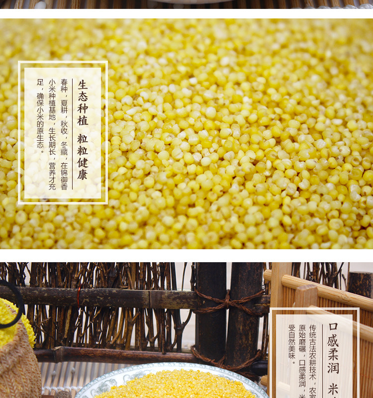《锦州馆》【锦御香】超低价格包邮 买450g黄小米赠400g玉米糁