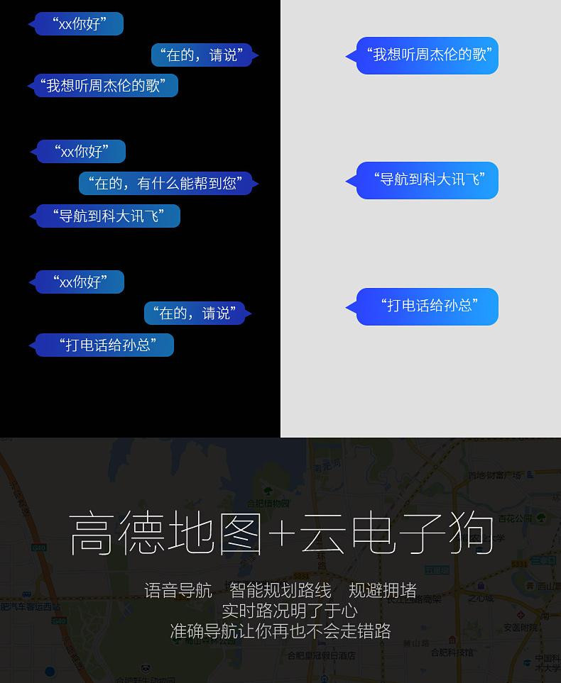 【三明邮政专柜】科大讯飞小飞鱼智能车载语音助手免提声控导航电话电台免唤醒科技