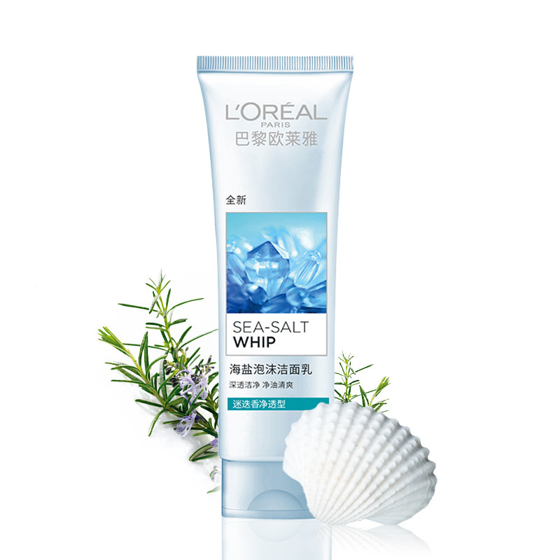 欧莱雅/L＇OREAL   海盐泡沫洁面乳（迷迭香净透型)125ml