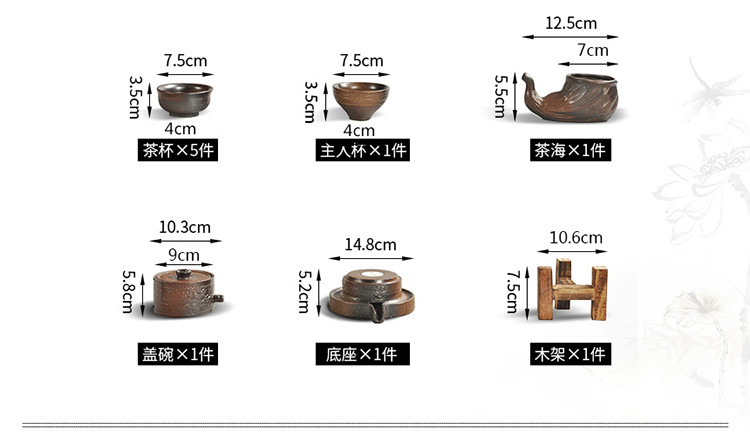 千瓷阁 陶瓷 10头自动茶具陶瓷礼品盒 Q862