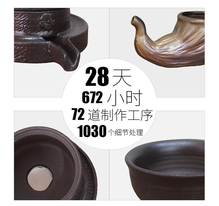 千瓷阁 陶瓷 10头自动茶具陶瓷礼品盒 Q862