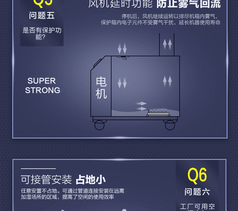 欧井OJ-10Z景观超声波加湿器工业加湿机造纸纺织车间雾化器增湿机