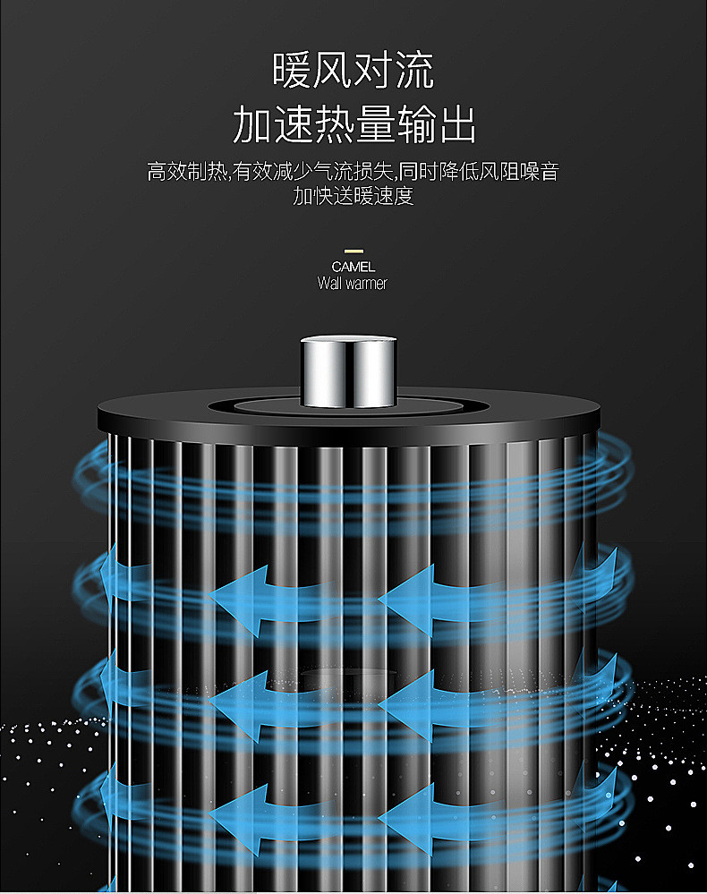 布欧壁挂式移动小空调冷暖风机取暖器家用尊享款室内加热电暖器浴室