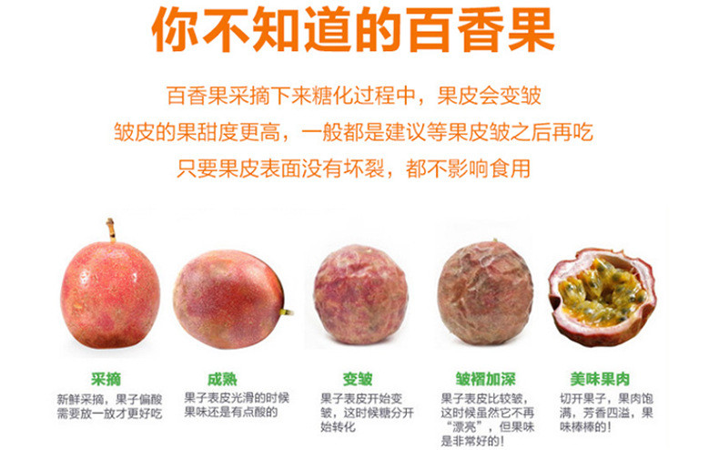 越南百香一级大果新鲜水果酸中带甜果肉饱满5斤