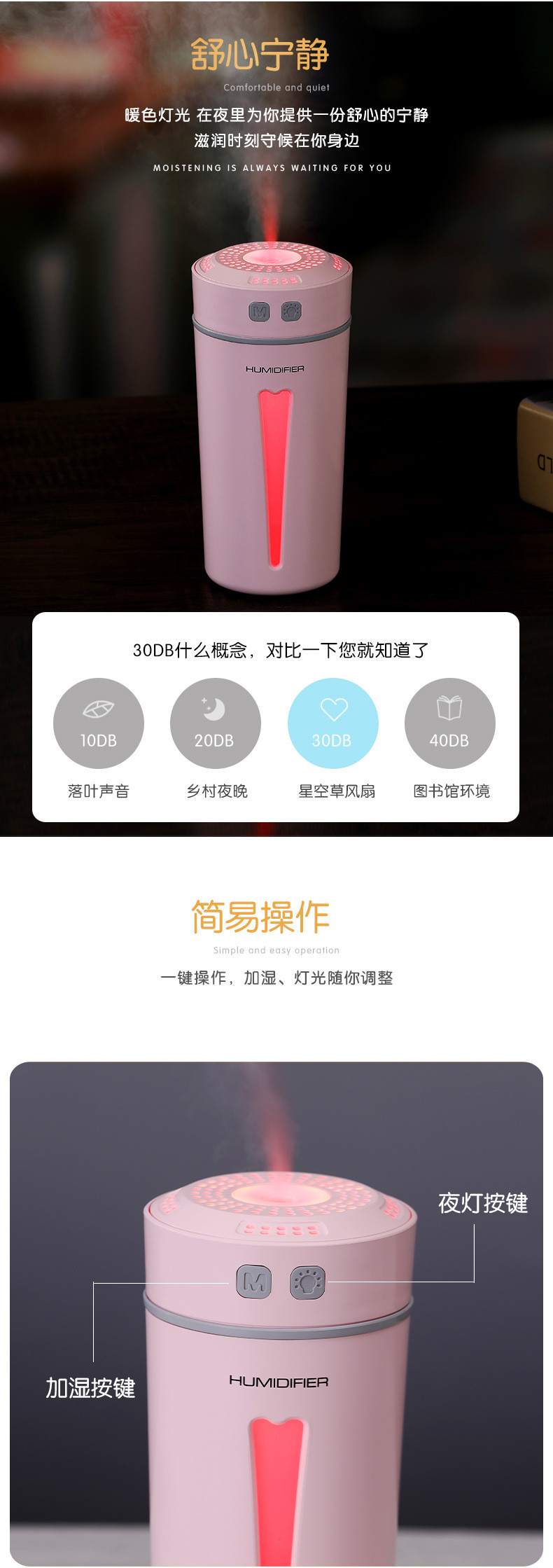 艾米酷usb加湿器 迷你开心杯夜灯香薰加湿器 车载彩光杯加湿器