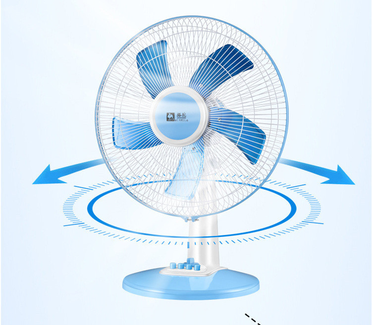 骆驼电风扇台式风扇16寸家用电扇摇头静音学生宿舍定时摇头