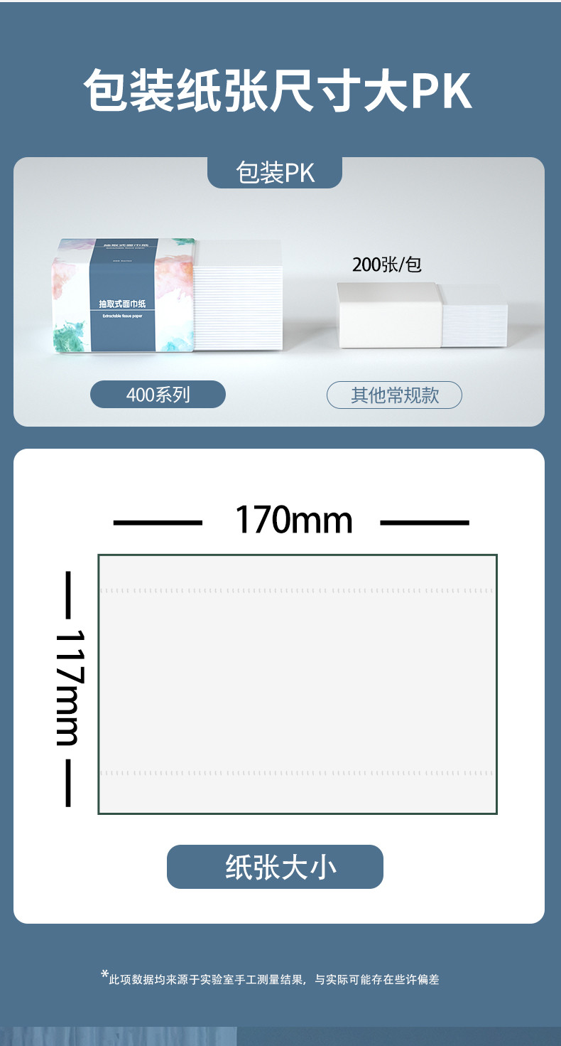 80包400系大包餐巾纸纸巾抽纸家用实惠装整箱装面巾纸擦手纸