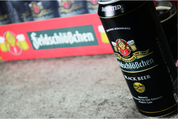 【我爱俄小糖】【12听】德国正品啤酒 原装进口啤酒费尔德堡啤酒黑啤酒500ml×12
