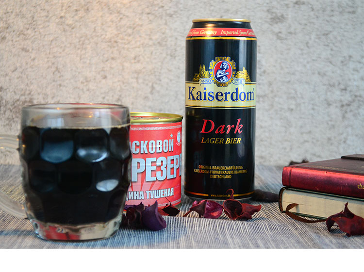 【我爱俄小糖】【12听】德国啤酒进口啤酒Kaiserdom 凯撒黑啤酒500ML*12