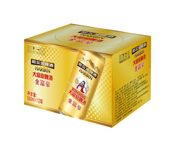 哈尔滨罐装啤酒500ml*12 yc