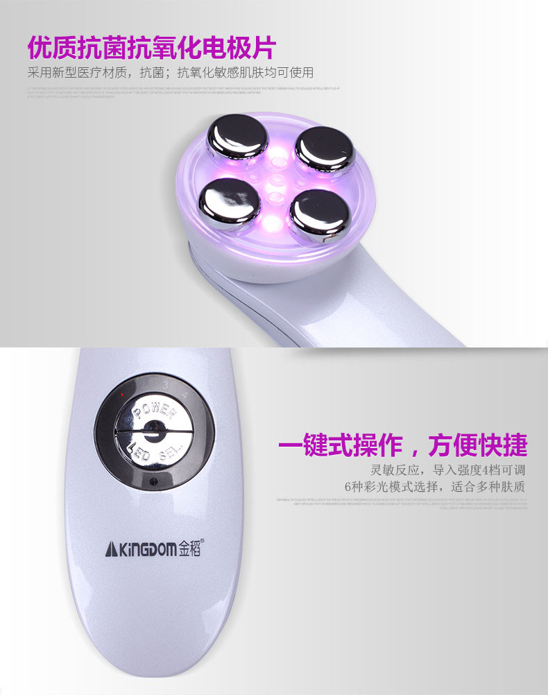 金稻KD-9900美容仪器家用脸部按摩器眼部去皱纹射频RF面部导入光子嫩肤仪