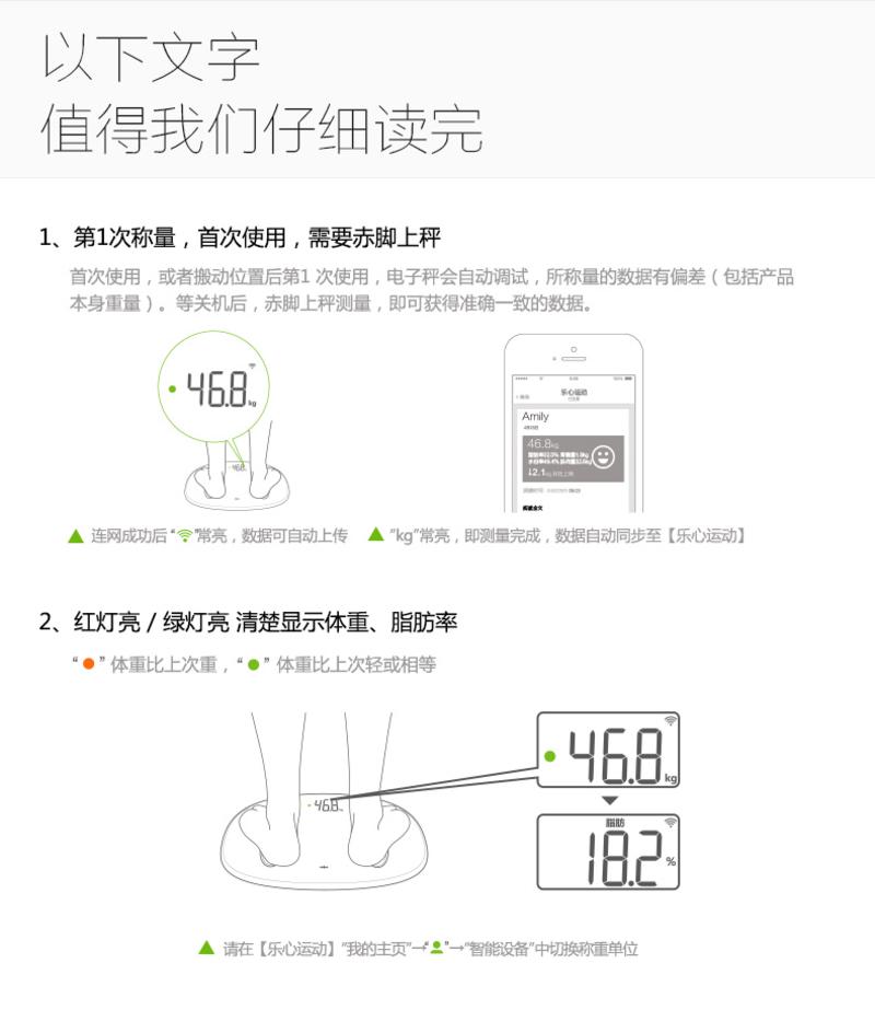 乐心体脂秤s5智能测量仪体重脂肪秤