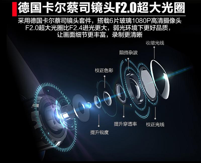 特惠【送16G内存卡】凌度HS710行车记录仪双镜头8寸高清夜视后视镜导航带电子狗一体机