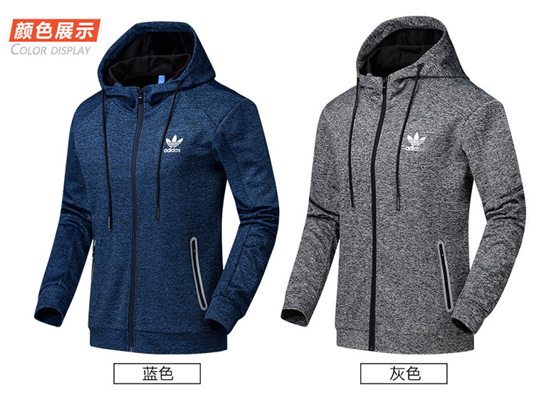 阿迪达斯/ADIDAS 17秋冬高尔夫服装连帽运动卫衣 户外健身跑步衫 golf宽松外套男