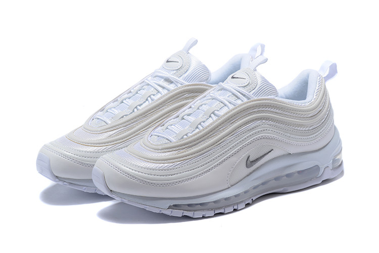 NIKE  Air Max 97 OG WHITE 纯全白子弹 白银钩 跑步鞋921826-101