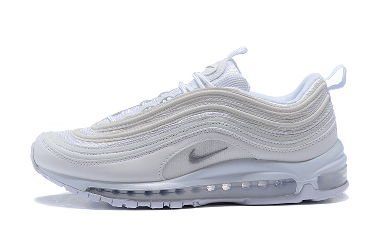 NIKE  Air Max 97 OG WHITE 纯全白子弹 白银钩 跑步鞋921826-101