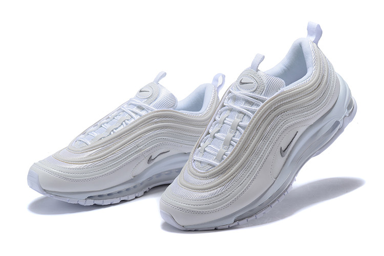 NIKE  Air Max 97 OG WHITE 纯全白子弹 白银钩 跑步鞋921826-101