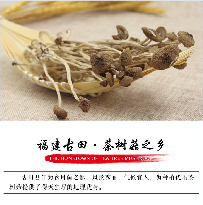 【邮乐宁德馆】【古田专区】茶树菇不开伞冰菇苞茶薪菇200g