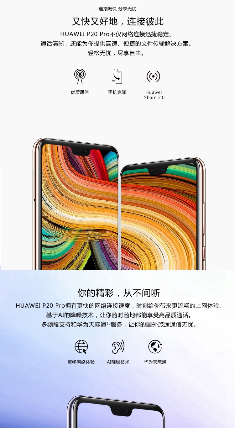 华为/HUAWEI P20 Pro 全面屏徕卡三摄 6GB+128GB 全网通