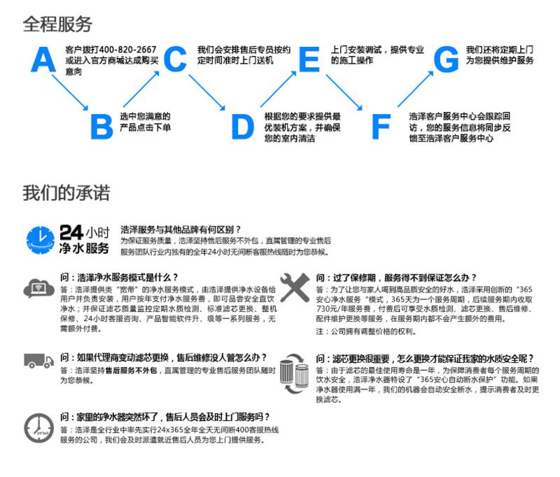 浩泽/OZNER 家用智能厨下式净水机