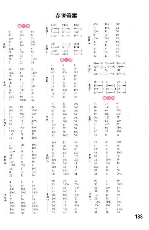 包邮正版 通城学典 计算能手 小学数学  三年级3年级 下册 人教版RJ  口算估算笔算