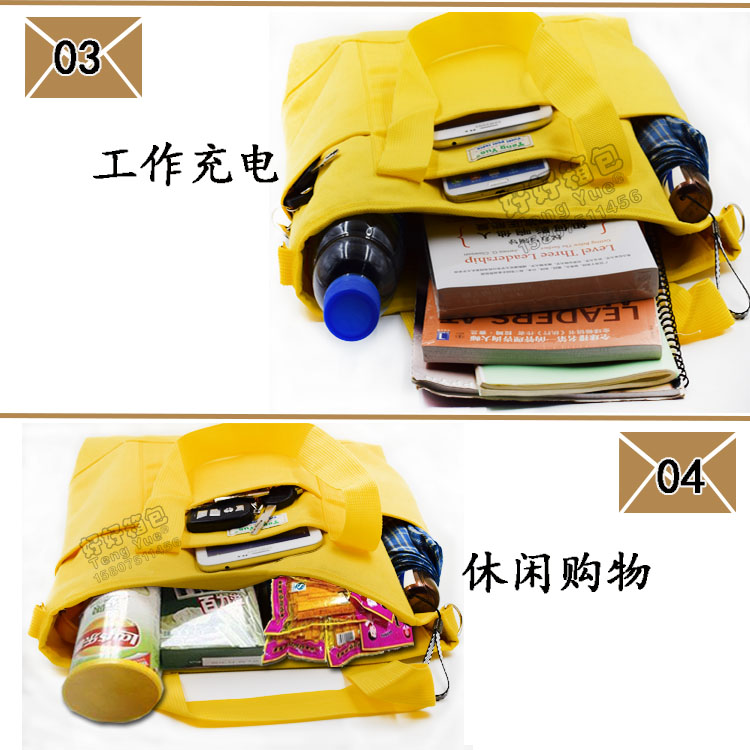 【好好箱包】广东新丰TENG YUE890加厚帆布单肩手提斜挎休闲环保购物袋大容量收纳包