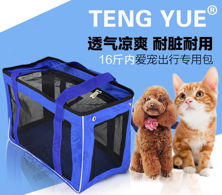 【好好箱包】广东新丰TENG YUE896宠物外带拎包狗狗猫咪泰迪旅行包猫笼子便携背包