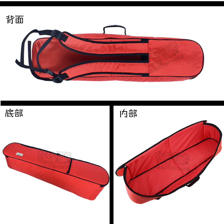 TENG YUE 1261-1塔吉克Rubab乐器手提双肩包防水耐磨保护便携红色牛津布收纳袋定制订做