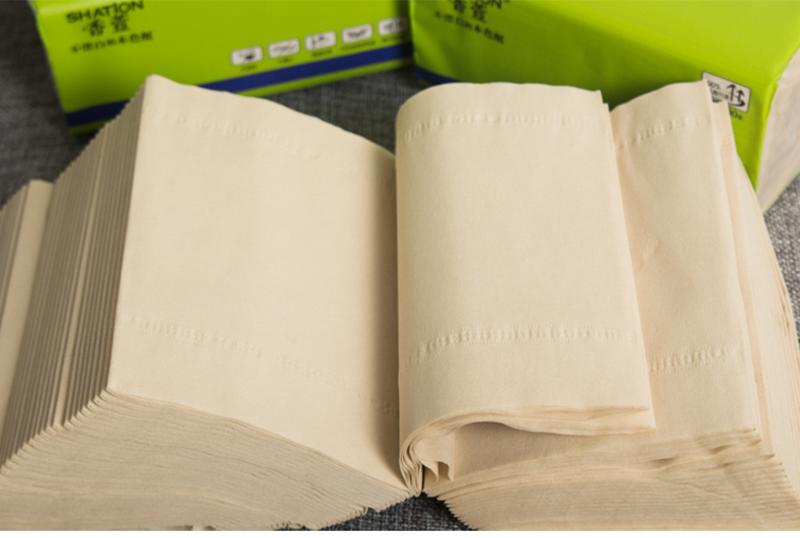 【买家付邮】香萱30包竹纤维本色抽取式卫生纸妇婴餐巾纸擦手纸