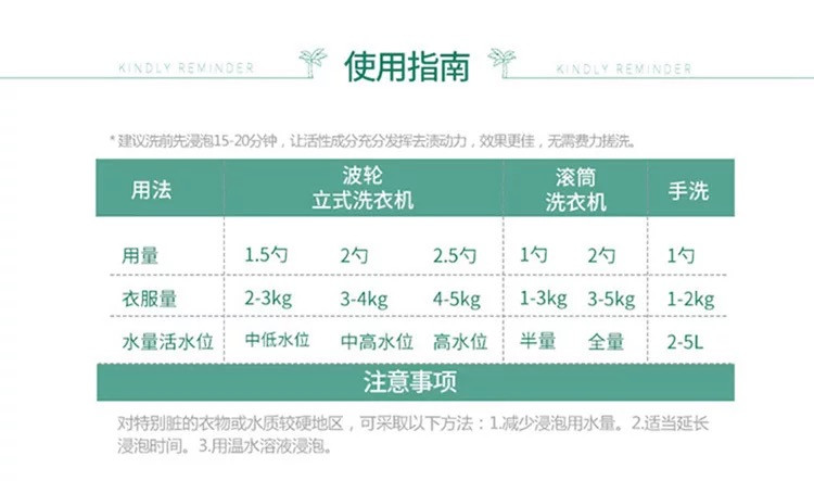超能天然皂粉1.028kg*2袋天然椰子油生产低泡易漂家庭装