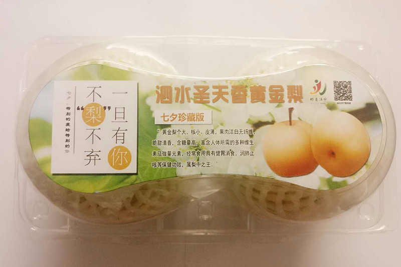 【济宁馆】 泗水圣天香黄金梨 两只精装约3斤 特惠 超大、超好吃的梨 包邮