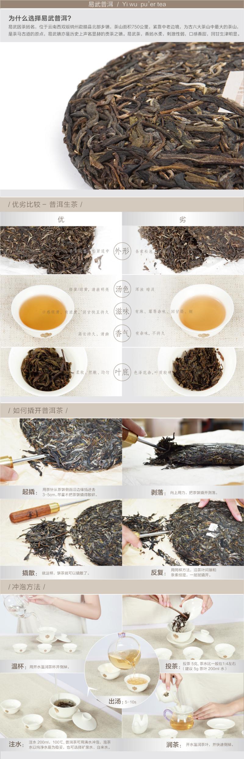 祥源茶/SUNRIVER TEA 正宗云南普洱生茶 易武大树茶叶 生态原料茶饼 藏锋