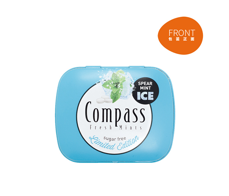 Compass 德国进口指南针薄荷糖新口味三盒入口味随机