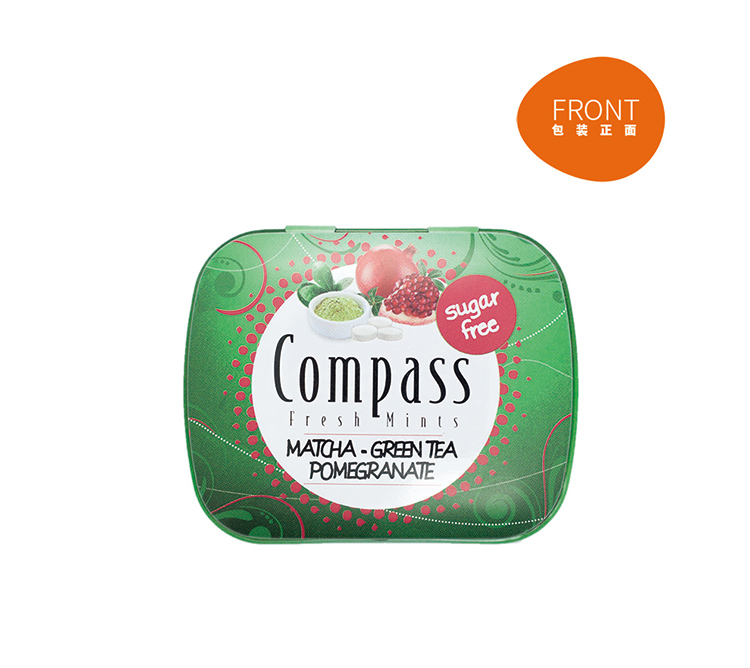 Compass 德国进口指南针薄荷糖新口味三盒入口味随机