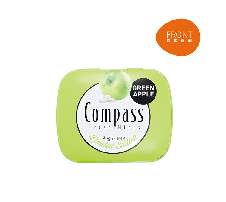 Compass 德国进口指南针薄荷糖新口味三盒入口味随机