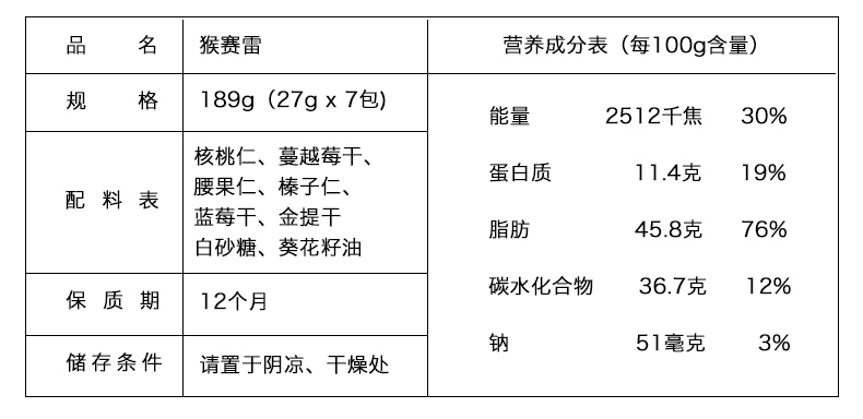 臻味每日天天坚果猴赛雷27g*7混合坚果仁办公室小吃零食大礼包